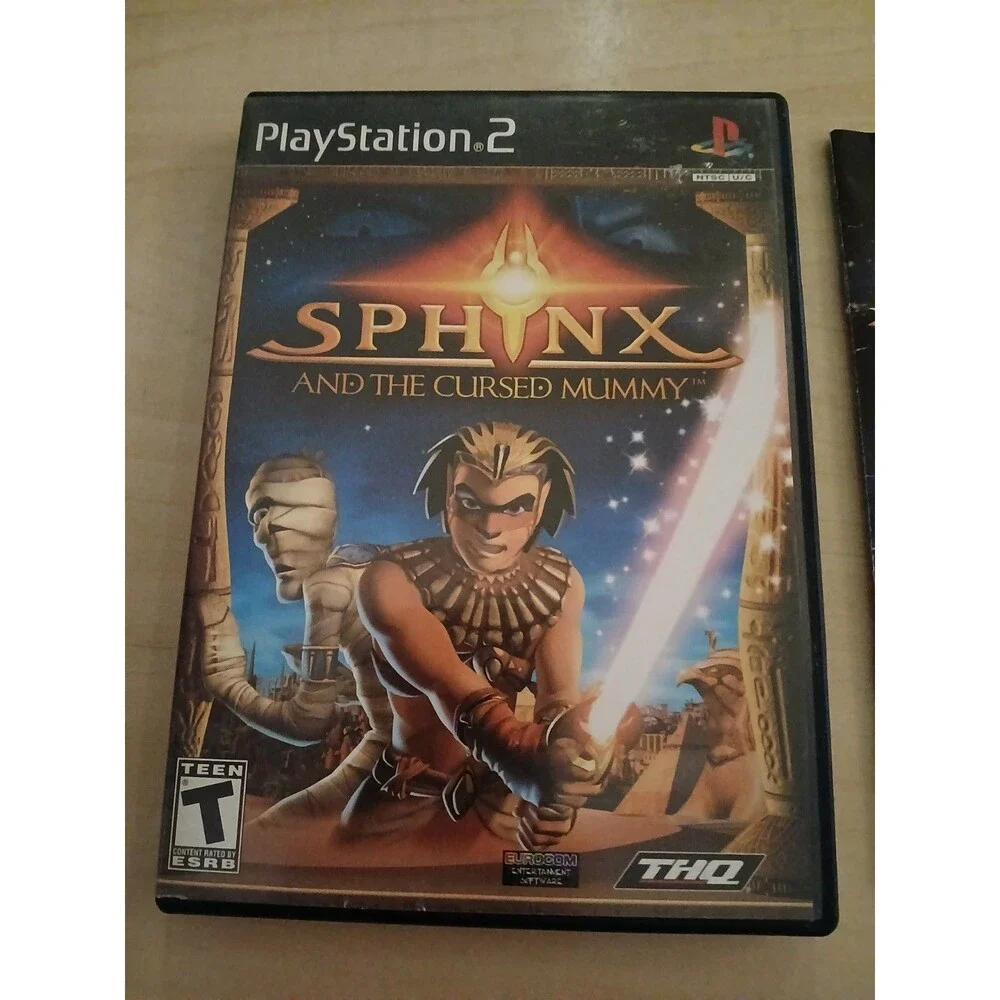 Sphinx and the Cursed Mummy PlayStation 2 PS2 Video Game Complete Adventure THQ